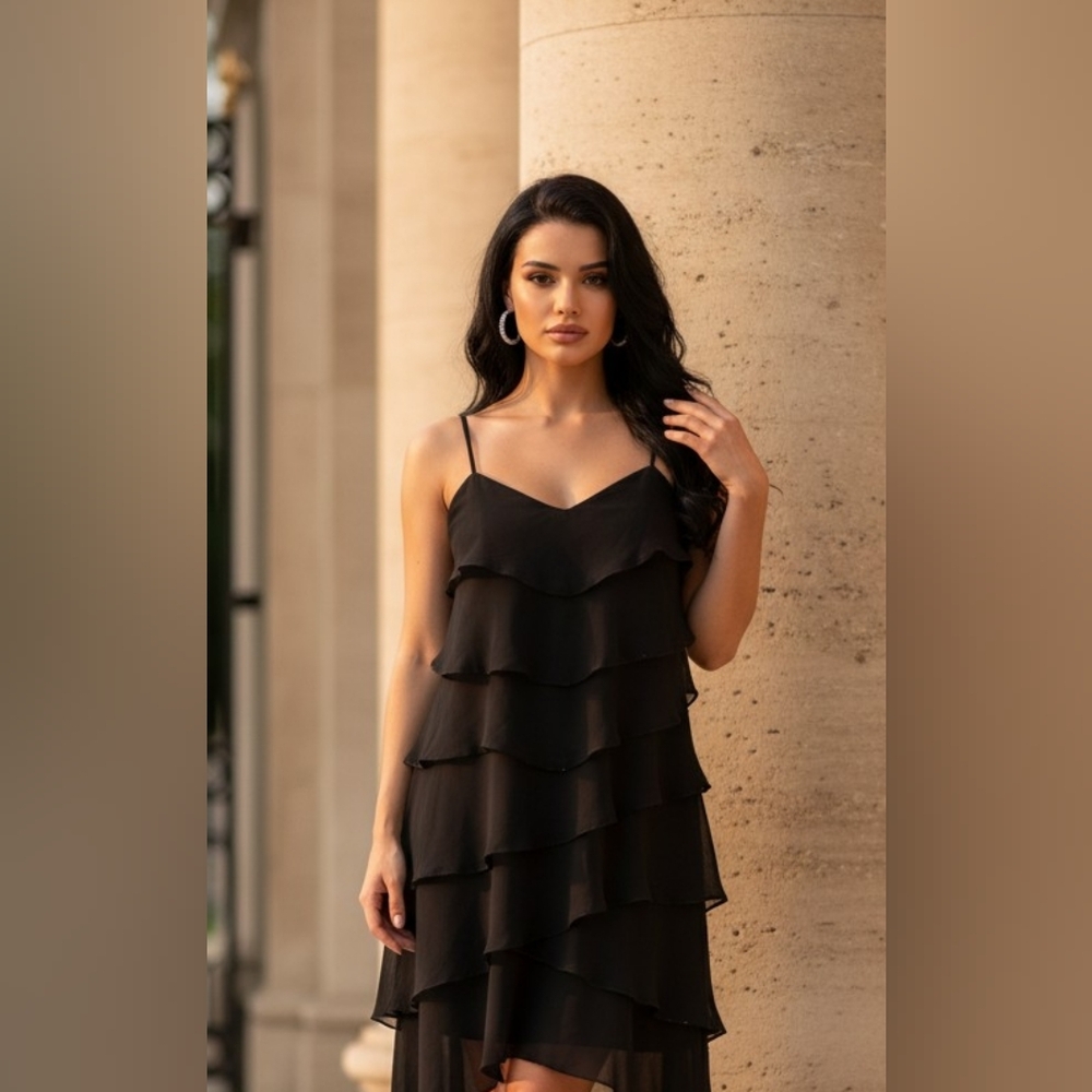 Dress Black Mini cocktail party dress juniors L